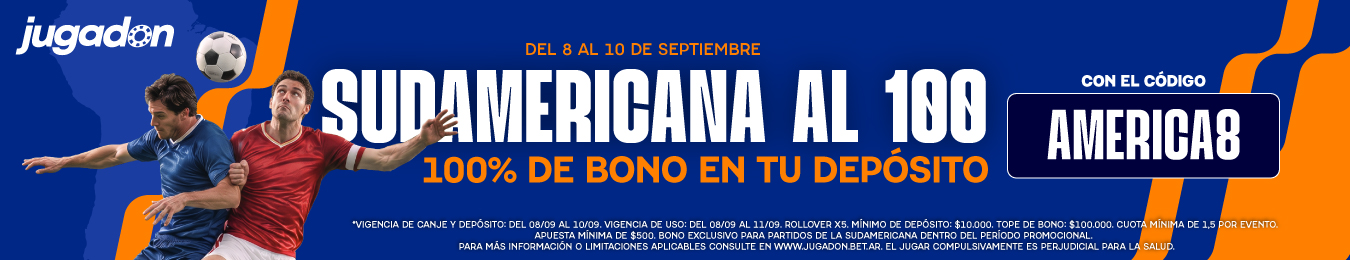SUDAMERICANA AL 100 HOME HOME