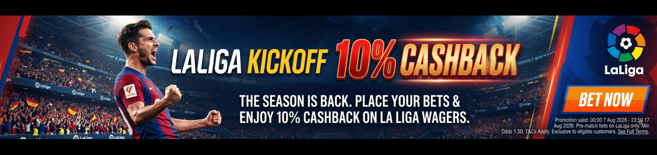 LaLiga Kickoff – 10% Cashback